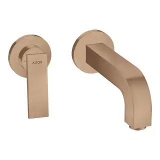 Axor Citterio Смеситель для раковины встраиваемый, внешняя часть, с д/к, цвет: шлиф. красное золото 39121310