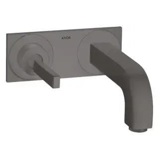 Axor Citterio Смеситель для раковины встраиваемый внешняя часть, с д/к, цвет: шлиф. черный хром 39115340