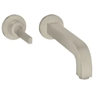 Axor Citterio Смеситель для раковины встраиваемый внеш. часть, с дон. клап., цвет: шлифован. никель 39113820