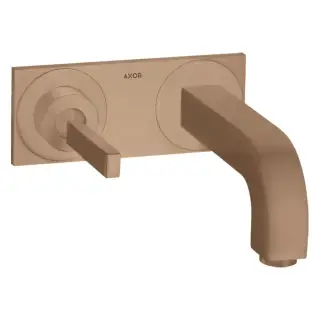 Axor Citterio Смеситель для раковины встраиваемый внешняя часть, с д/к, цвет: шлиф. красное золото 39112310
