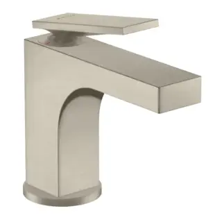 Axor Citterio Смеситель для раковины на 1 отверстие с донным клапаном, цвет: шлифованный никель 39022820