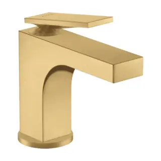 Axor Citterio Смеситель для раковины на 1 отверстие с донным клапаном, цвет: шлифованное золото 39022250