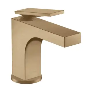 Axor Citterio Смеситель для раковины на 1 отверстие с донным клапаном, цвет: шлифованная бронза 39022140