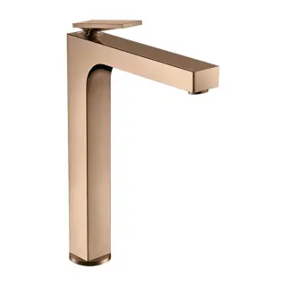 Axor Citterio Смеситель для раковины высокий на 1 отверстие с д/к, цвет: полированное розовое золото 39021300
