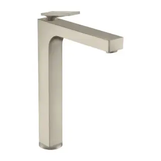 Axor Citterio Смеситель для раковины высокий на 1 отверстие с донным клап., цвет: шлифованный никель 39021820