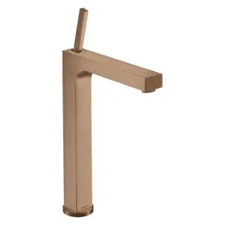 Axor Citterio Смеситель для раковины высокий на 1 отверстие с д/к, цвет: шлифованное розовое золото 39020310