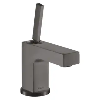 Axor Citterio Смеситель для раковины на 1 отверстие с донным клапаном, цвет: шлифованный черный хром 39015340