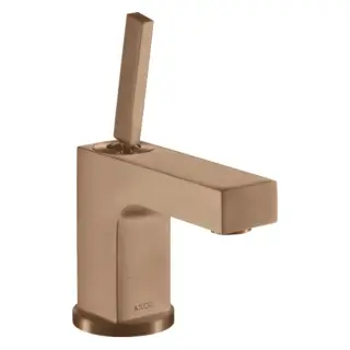 Axor Citterio Смеситель для раковины на 1 отверстие с донным клап., цвет: шлифованное розовое золото 39015310