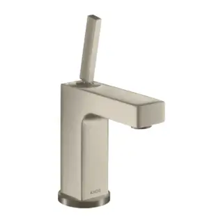 Axor Citterio Смеситель для раковины на 1 отверстие с донным клапаном, цвет: шлифованный никель 39010820