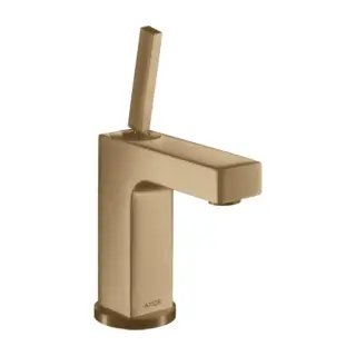 Axor Citterio Смеситель для раковины на 1 отверстие с донным клапаном, цвет: шлифованная бронза 39010140