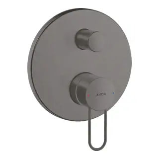 Axor Uno Смеситель для ванны встраиваемый на 2 потребителя, цвет: шлифованный черный хром 38428340