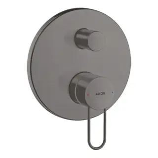 Axor Uno Смеситель для ванны встраиваемый на 2 потребителя, цвет: шлифованный черный хром 38426340