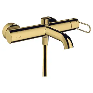 Axor Uno Смеситель для ванны с рукояткой-петлей, излив 20,3 см, цвет: полированное золото 38421990