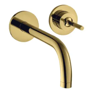 Axor Uno Смеситель для раковины встраиваемый внешняя часть, с дон. клап., цвет: шлифованное золото 38116990