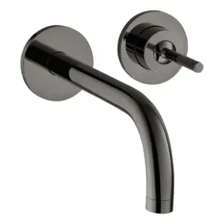 Axor Uno Смеситель для раковины встраиваемый внешняя часть, с д/к, цвет: полированный черный хром 38116330