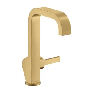 Axor Citterio Смеситель для раковины высокий на 1 отверстие с донным клап., цвет: шлифованное золото 39037250