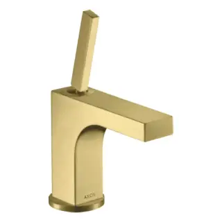 Axor Citterio Смеситель для раковины на 1 отверстие с донным клапаном, цвет: шлифованная латунь 39035950