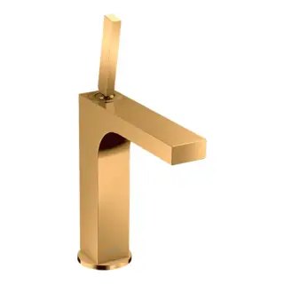 Axor Citterio Смеситель для раковины на 1 отверстие с донным клапаном, цвет: полированное золото 39032990