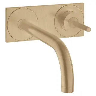 Axor Uno Смеситель для раковины встраиваемый внешняя часть, с дон. клап., цвет: шлифованная бронза 38115140