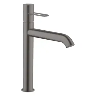 Axor Uno Смеситель для раковины высокий на 1 отверстие с донным клап., цвет: шлифованный черный хром 38032340