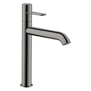 Axor Uno Смеситель для раковины высокий на 1 отверстие с дон. клап., цвет: полированный черный хром 38032330