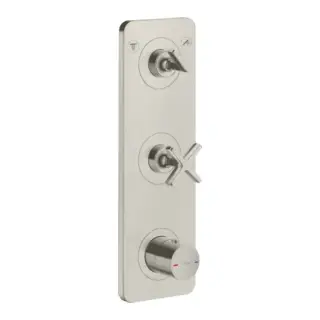 Axor Citterio E Термостат для душа встраиваемый на 2 потребителя, цвет: нержавеющая сталь 36703800