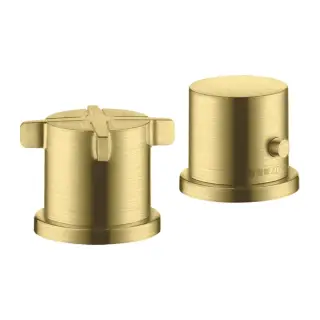 Axor Citterio E Термостат на борт ванны, на 2 отв., внешняя часть, цвет: шлифованная латунь 36412950