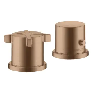 Axor Citterio E Термостат на борт ванны, на 2 отв., внешняя часть, цвет: шлифованное розовое золото 36412310