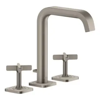 Axor Citterio E Смеситель для раковины на 3 отверстия с донным клапаном, цвет: нержавеющая сталь 36108800