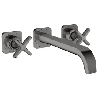 Axor Citterio E Смеситель для раковины встраиваемый внешняя часть, с д/к, цвет: полир. черный хром 36107330