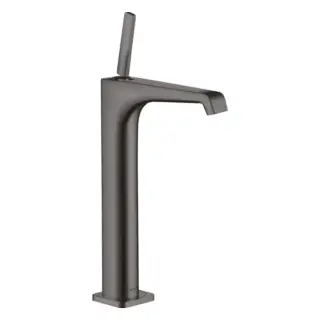 Axor Citterio E Смеситель для раковины высокий на 1 отверстие с д/к, цвет: шлифованный черный хром 36104340