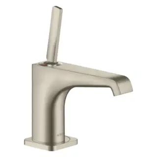 Axor Citterio E Смеситель для раковины на 1 отверстие с донным клапаном, цвет: шлифованный никель 36102820