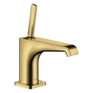 Axor Citterio E Смеситель для раковины на 1 отверстие с донным клапаном, цвет: полированное золото 36102990