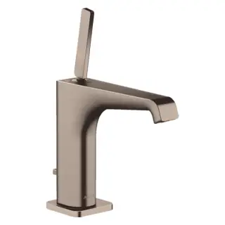 Axor Citterio E Смеситель для раковины на 1 отверстие с донным клапаном, цвет: шлифованный никель 36100820