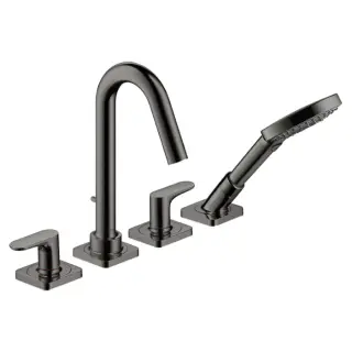 Axor Citterio M Смеситель на борт ванны, с ручным душем, внешняя часть, цвет: полир. черный хром 34444330