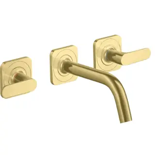 Axor Citterio M Смеситель для раковины встраиваемый внеш. часть, с дон. клап., цвет: шлифован. медь 34313950