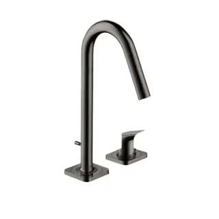 Axor Citterio M Смеситель для раковины высокий на 2 отверстия с д/к, цвет: полированный черный хром 34132330