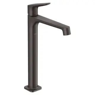 Axor Citterio M Смеситель для раковины высокий на 1 отверстие с д/к, цвет: шлифованный черный хром 34127340