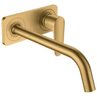 Axor Citterio M Смеситель для раковины встраиваемый внешняя часть, с д/к, цвет: шлифованное золото 34115250