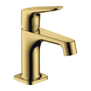 Axor Citterio M Смеситель для раковины на 1 отверстие с донным клапаном, цвет: полированное золото 34016990