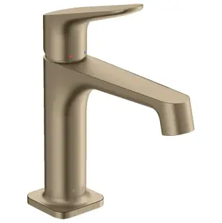 Axor Citterio M Смеситель для раковины на 1 отверстие с донным клапаном, цвет: шлифованный никель 34017820