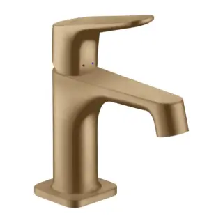 Axor Citterio M Смеситель для раковины на 1 отверстие с донным клапаном, цвет: шлифованная бронза 34016140