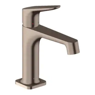 Axor Citterio M Смеситель для раковины на 1 отверстие с донным клапаном, цвет: шлифованный никель 34010820