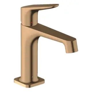 Axor Citterio M Смеситель для раковины на 1 отверстие с донным клапаном, цвет: шлифованная бронза 34010140