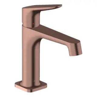 Axor Citterio M Смеситель для раковины на 1 отверстие с дон. клап., цвет: шлифованное розовое золото 34010310