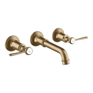 Axor Montreux Смеситель для раковины встраиваемый внеш. часть, с дон. клап., цвет: шлифован. бронза 16534140