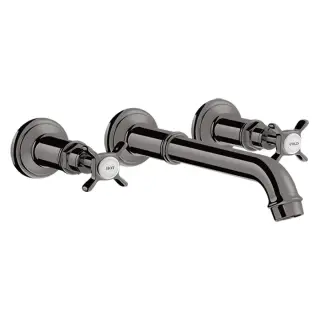 Axor Montreux Смеситель для раковины встраиваемый внешняя часть, с д/к, цвет: полир. черный хром 16532330