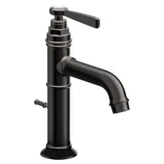 Axor Montreux Смеситель для раковины на 1 отверстие с донным клапаном, цвет: шлифованный черный хром 16515340