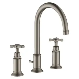 Axor Montreux Смеситель для раковины на 3 отверстие с донным клапаном, цвет: нержавеющая сталь 16513800