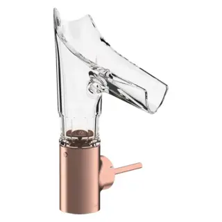 Axor Starck V Смеситель для раковины на 1 отверстие с донным клап., цвет: шлифованное розовое золото 12123310